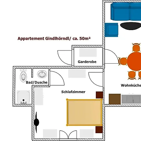 Appartements-restaurant Schwaiger Direkt Beim Lift Und Wunderschoenen Bergblick Apartmán